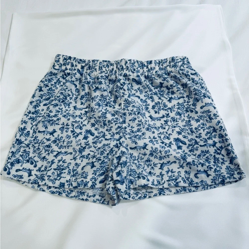 Ralph Lauren Blue Botanical Print Kids Shorts